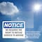Signmission We Reserve The Right To Refuse Service To Anyone, 5 in W x Rectangle, Vinyl Decal OS-2PACK-NS-D-35-L-18996 - alternate 4